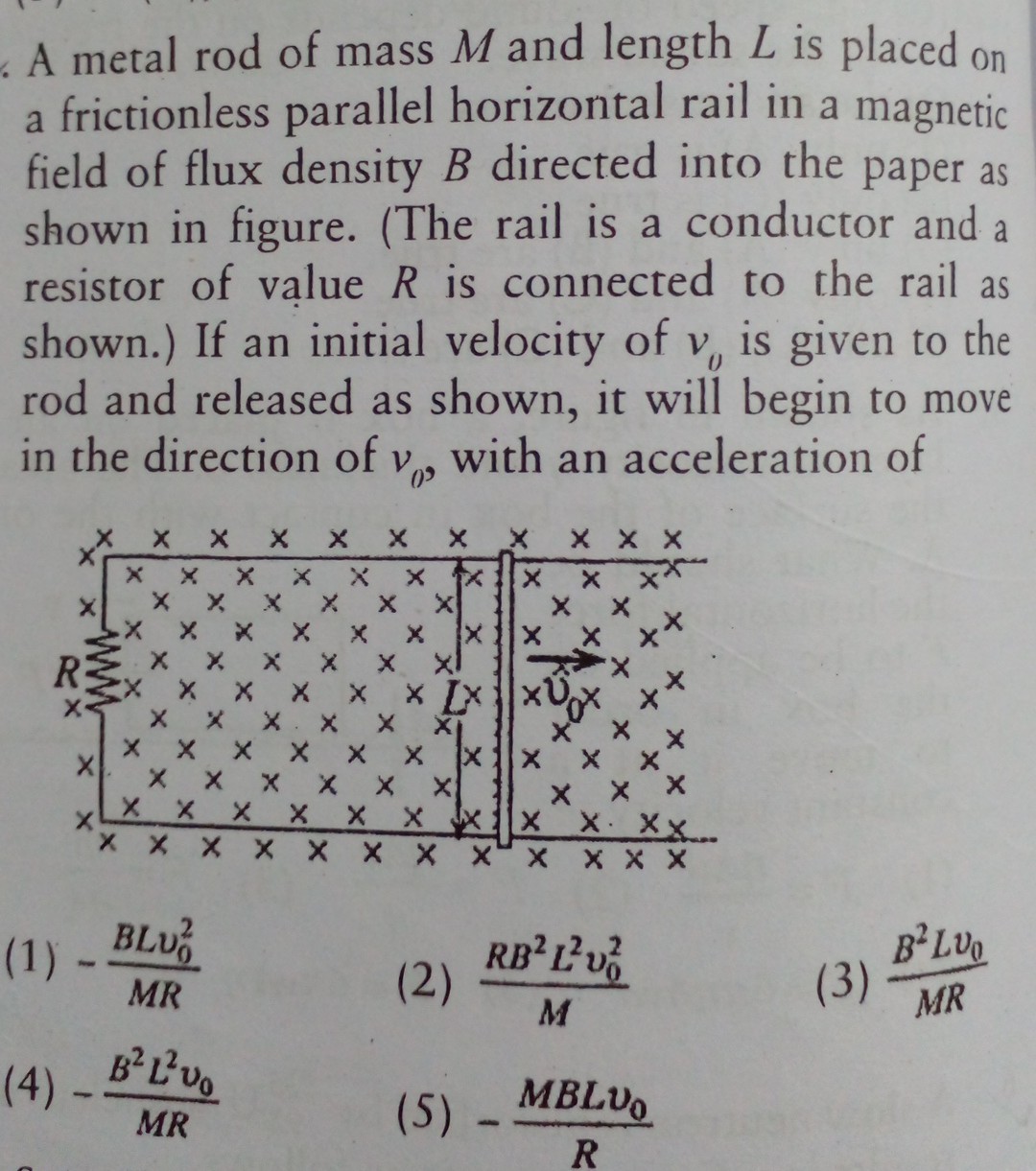 Metallic Rods In Parallel A metal rod of mass M and length L is placed on a frictionless parallel ...