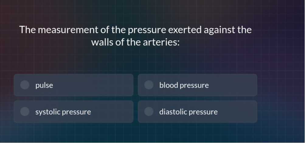 The measurement of the pressure exerted against the walls of the ...