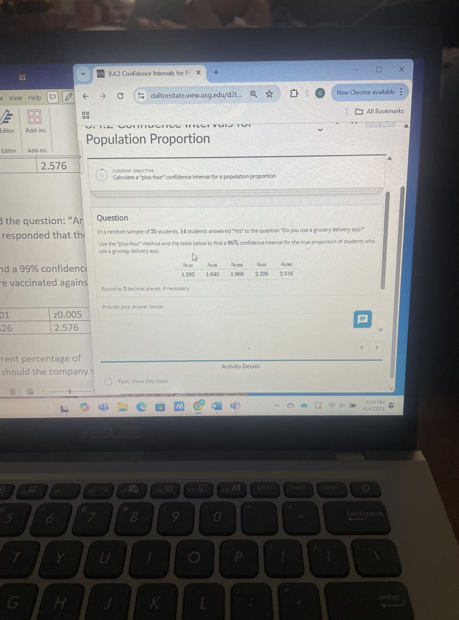 Plus 4 Method Stats N Help ← daltonstate.view.usg.edu/d2l...