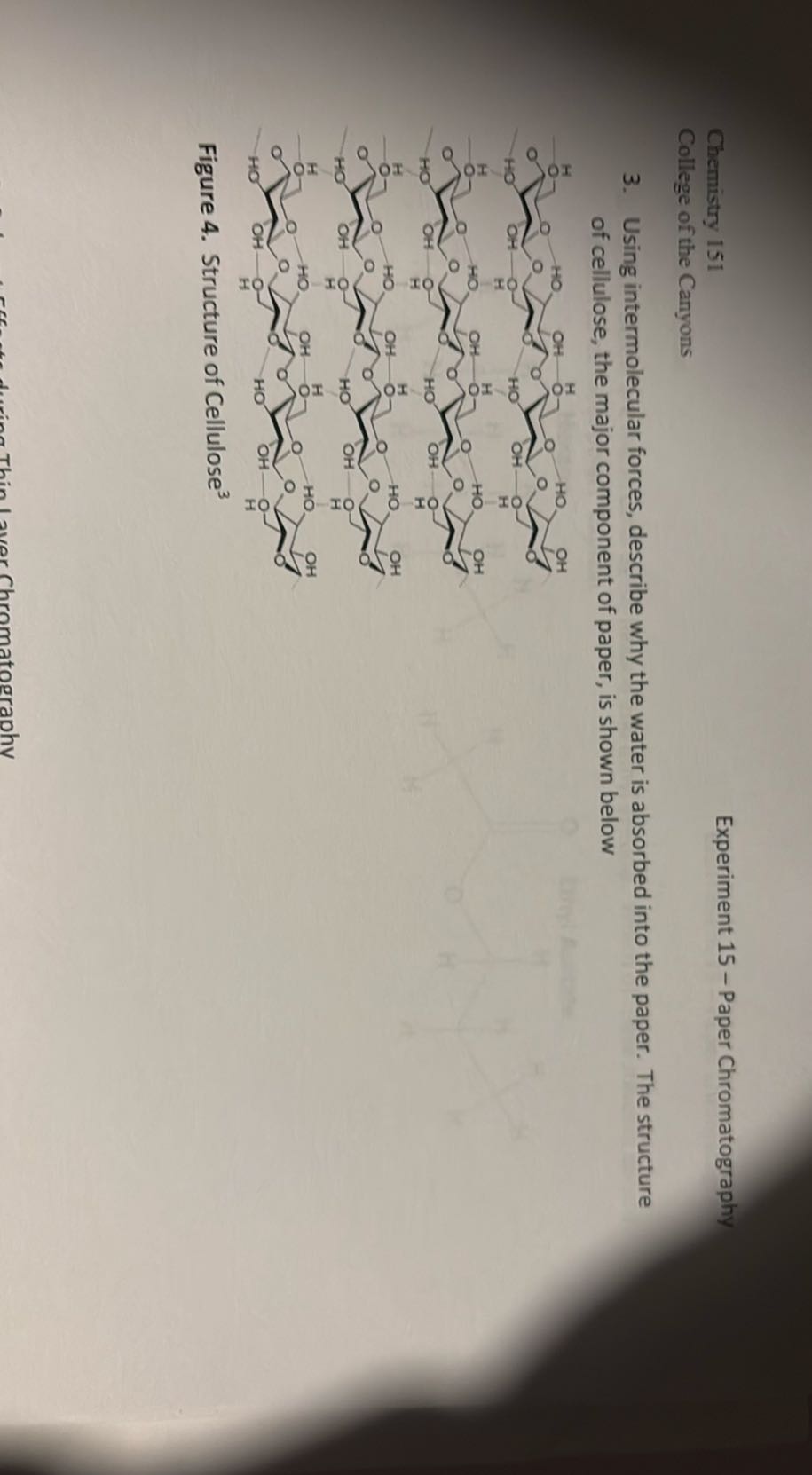 Chemistry 151 Experiment 15 - Paper Chromatography College of the ...