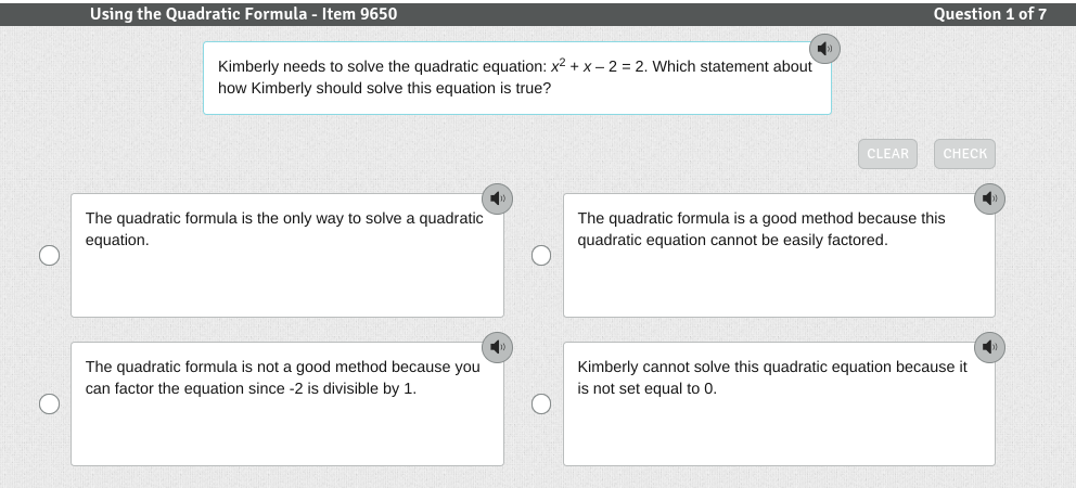 GET ANSWER Using The Quadratic Formula Item 9650 Question 1 Of 7 get-answer-using-the-quadratic-formula-item-9650-question-1-of-7