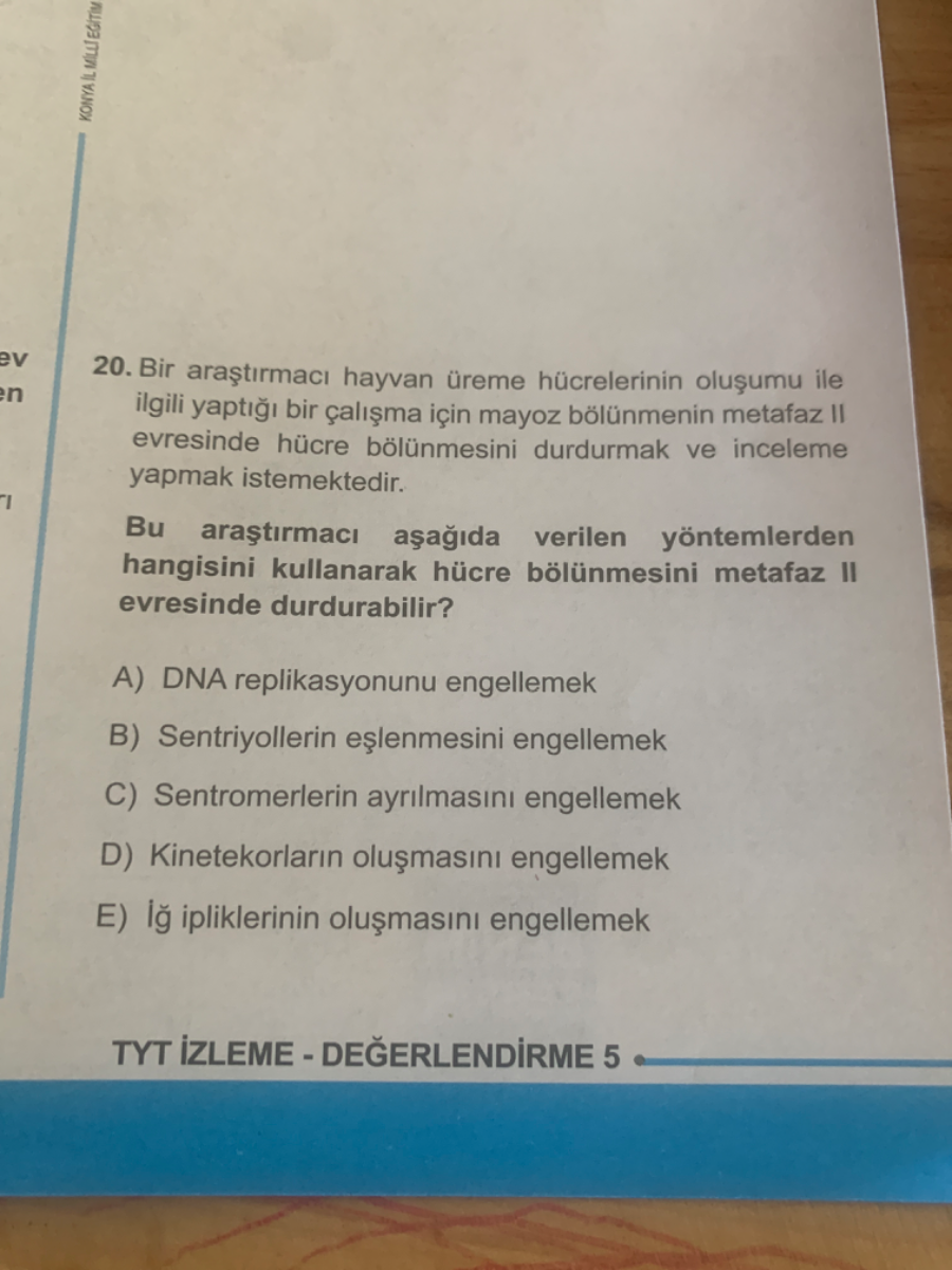 SOLVED: 20. Bir Ara?t?rmac? Hayvan üreme Hücrelerinin Olu?umu Ile ...