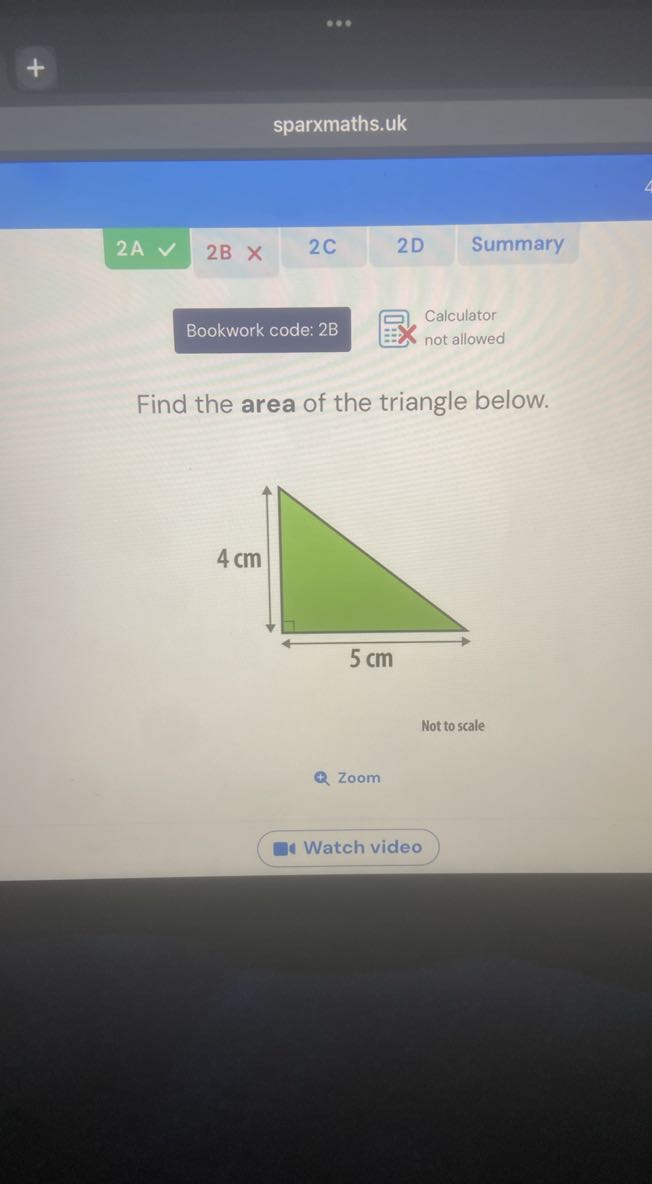 sparxmaths.uk 2A 2B 2C 2D Summary Bookwork code: 2B Calculator not ...