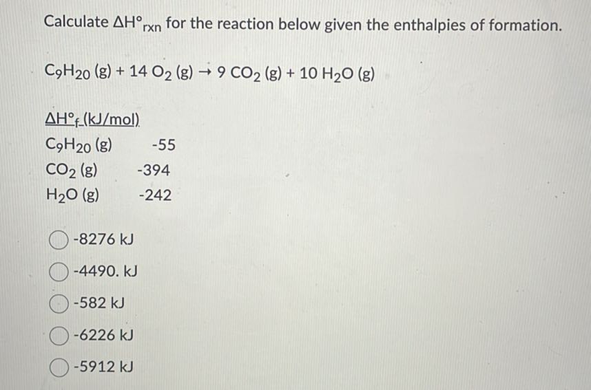 [GET ANSWER] Calculate ΔH^∘rxn for the reaction below given the ...