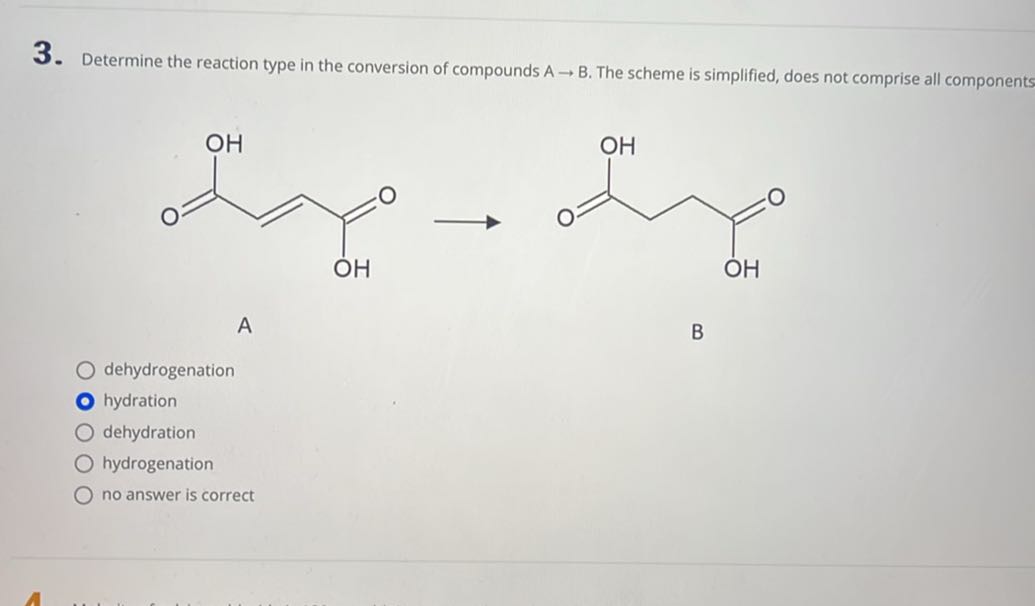[GET ANSWER] 3. Determine the reaction type in the conversion of ...