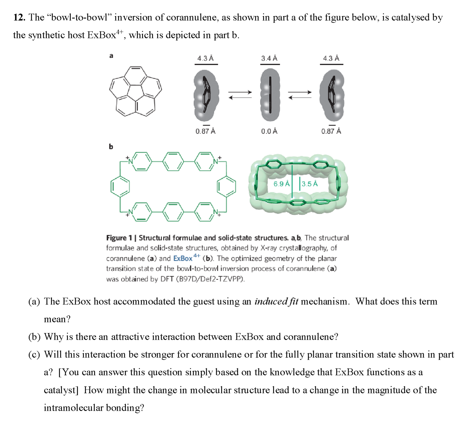 12. The "bowl-to-bowl" inversion of corannulene, as shown in part a of ...