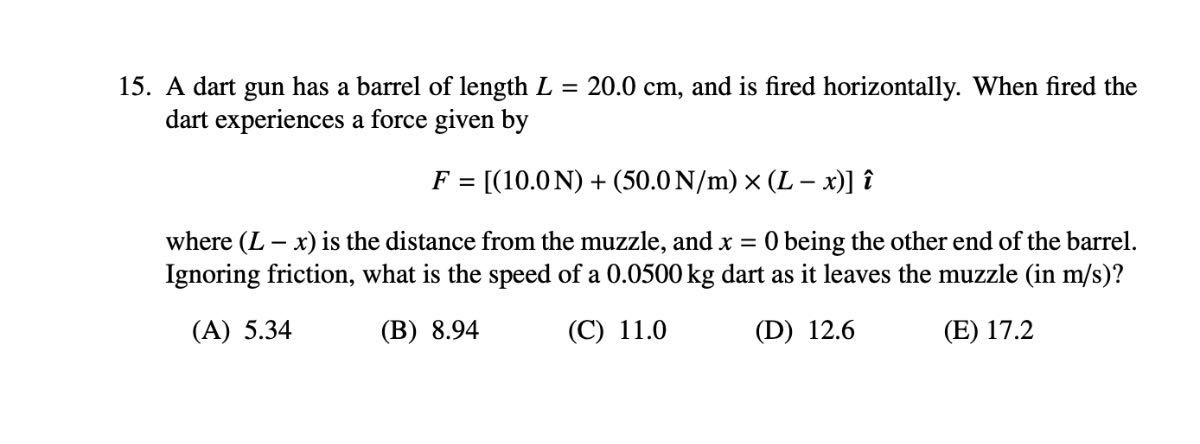 A Dart Is Fired Horizontally From A Dart Gun