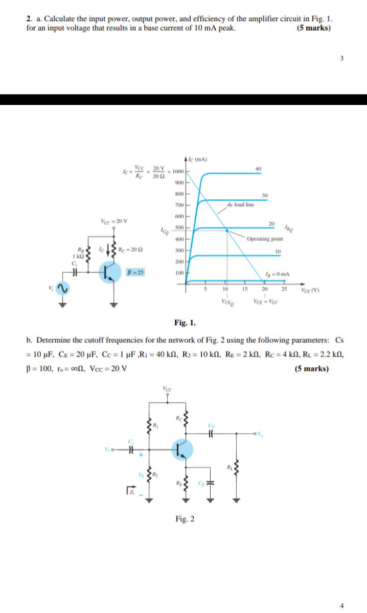 2 a calculate the input power output power and efficiency of the ...