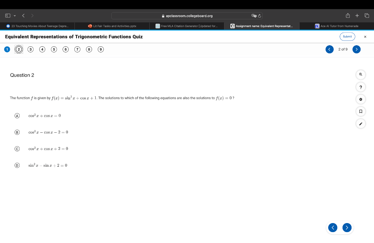Apclassroom collegeboard 23 touching movies about teenagge depre