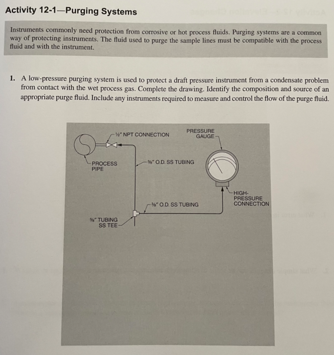 Activity 12-1-Purging Systems Instruments commonly need protection from ...