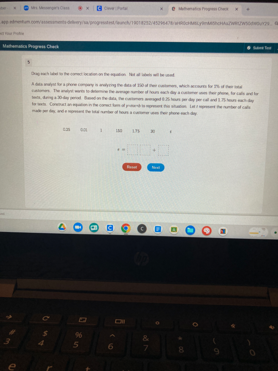 SOLVED: Mrs. Messenger's Class Clever | Portal Mathematics Progress ...