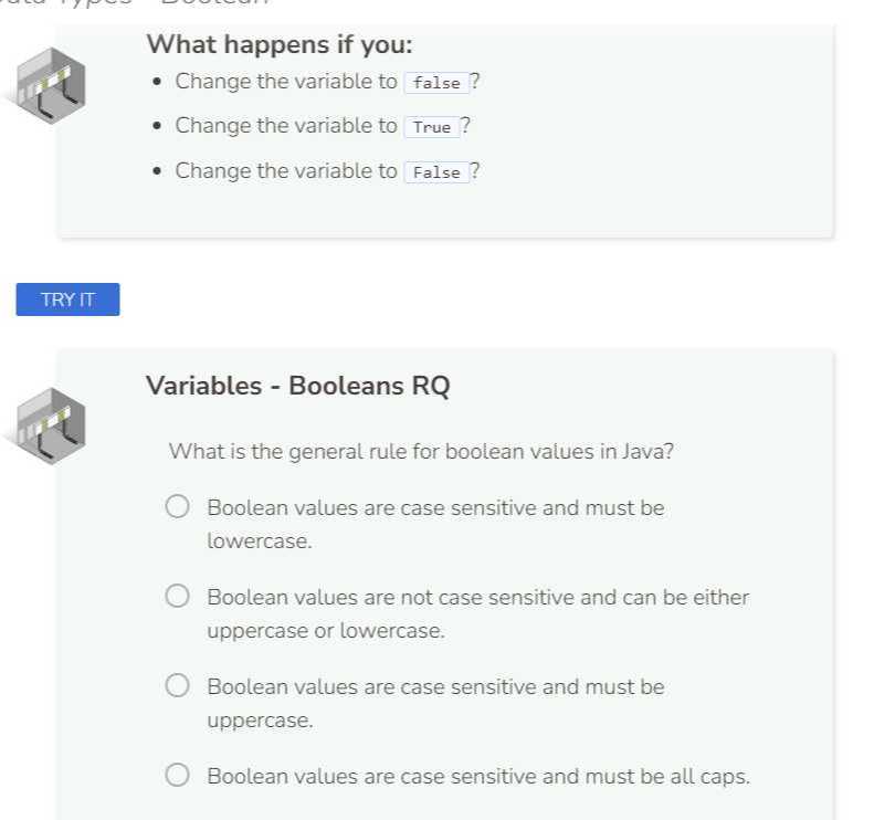 what happens if you change the variable to false change the variable to ...