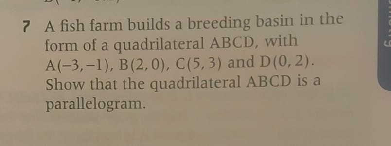 [GET ANSWER] 7 A fish farm builds a breeding basin in the form of a ...