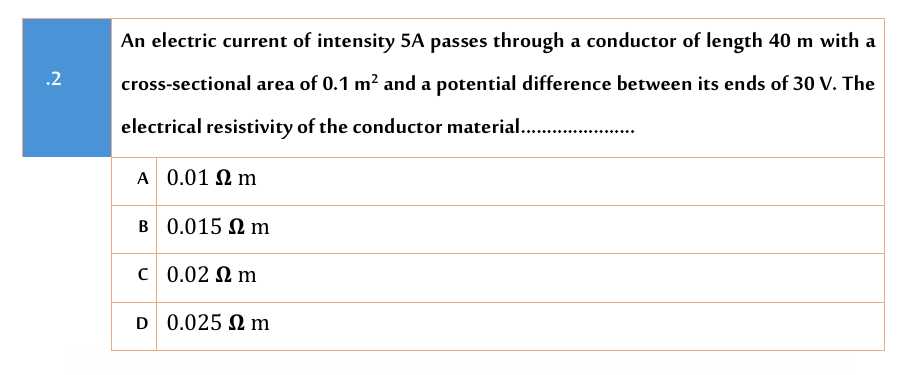 . 2 2|c|An electric current of intensity 5A passes through a conductor ...