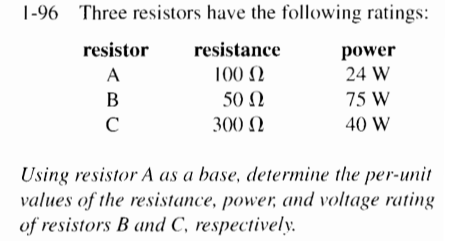 SOLVED: I-96 Three Resistors Have The Following Ratings: Resistor ...