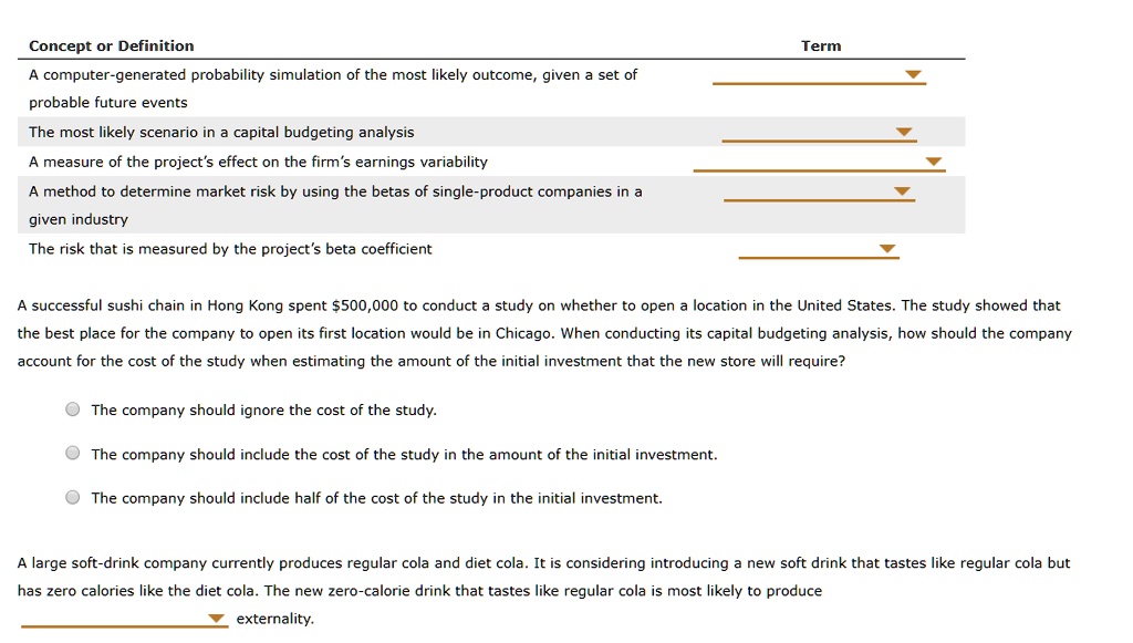 SOLVED Concept or Definition Term A computergenerated probability