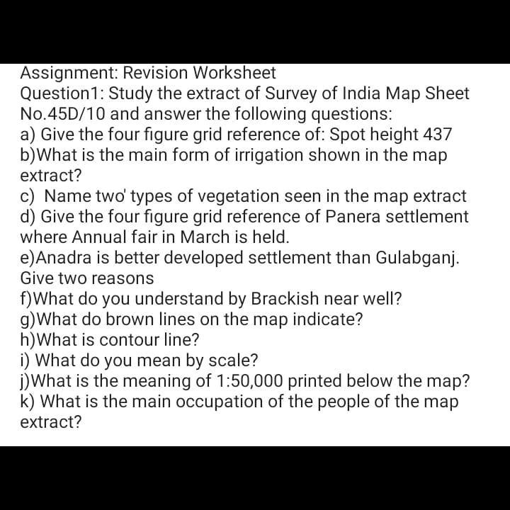 SOLVED: [Geography] Urgent Help Request!! Refer To Attachment Topic ...