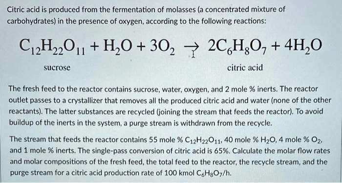 SOLVED: Calculate The Molar Flow Rates And Molar Compositions Of The ...