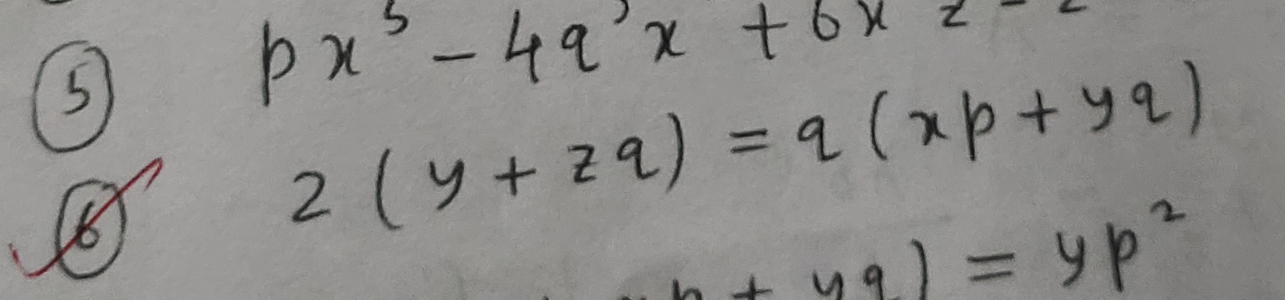 Solved 5 P X 5 4 Q X 6 X Z Z B 2 Y Z Q Q X P Y Q