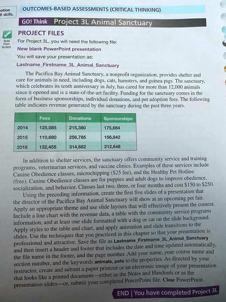 outcomes based assessmentscriticalthinking ation b skills ...
