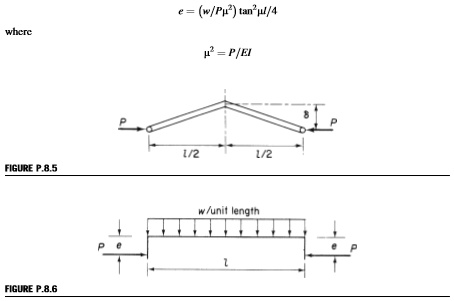 SOLVED: A straight uniform column of length l and bending stiffness EI ...