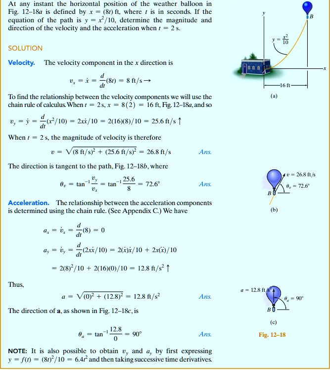 at any instant the horizontal position of the weather balloon is ...