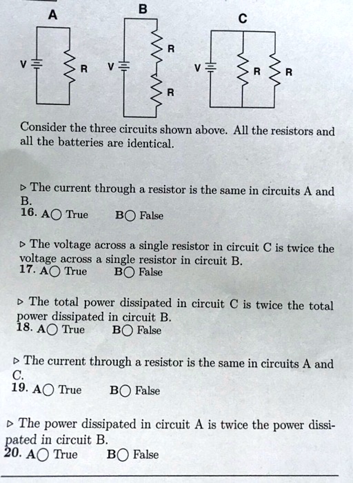 SOLVED: Consider The Three Circuits Shown Above. All The Resistors And ...