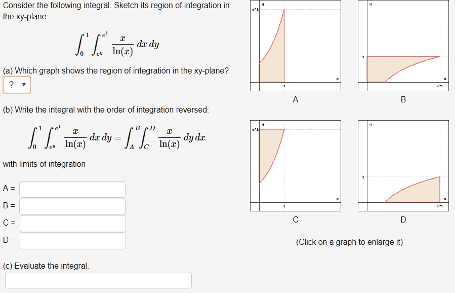 Consider the following integral. Sketch its region of integration in ...