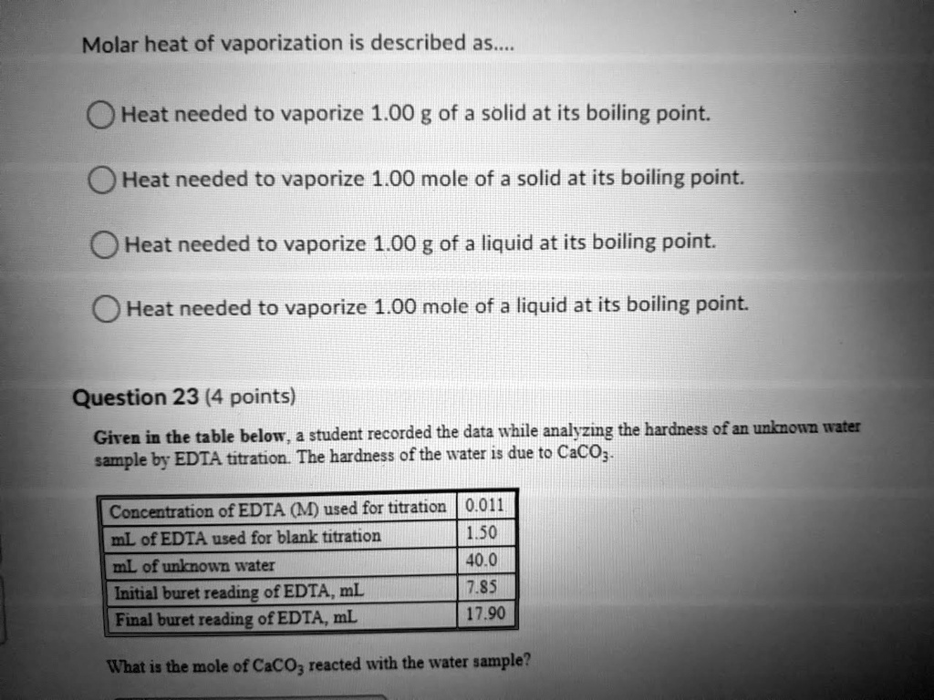 VIDEO solution Molar heat of vaporization is described as Heat