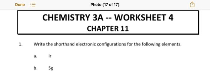 SOLVED: Done Photo (17 of 17) CHEMISTRY 3A WORKSHEET 4 CHAPTER 11 Write ...