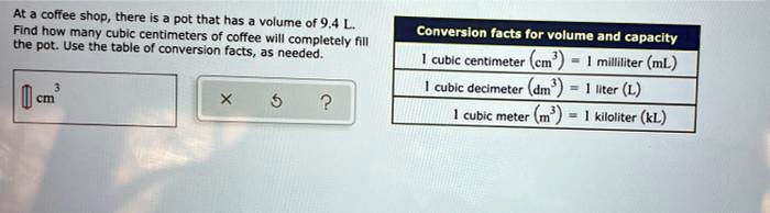 Cubic on sale cm conversion