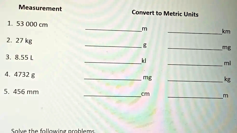 Mm cm m km conversion cheap table