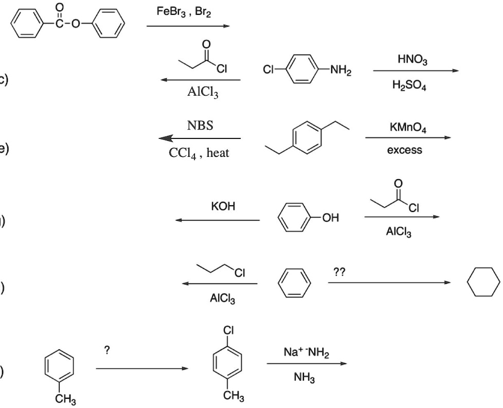 SOLVED: What is the major product or the missing reagent? 1. FeBr3, Br2 ...