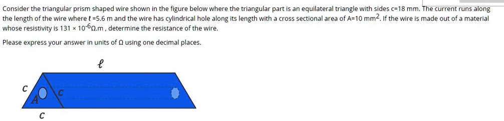 SOLVED: Consider the triangular prism shaped wire shown in the figure ...