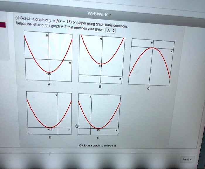 SOLVED: WeBWork = (b) Sketch Graph Ofy = F(r 1S) On E Select The Letter ...