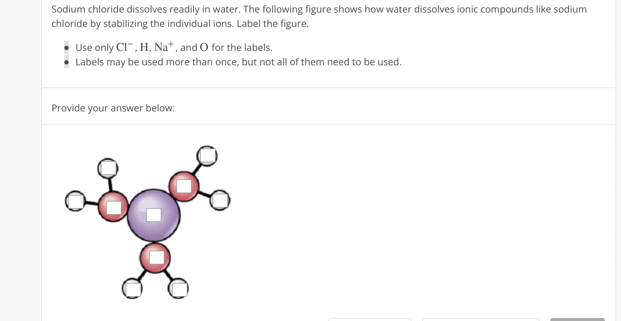 Solved Sodium Chloride Dissolves Readily In Water The Following Figure Shows How Water 6399