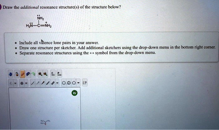 SOLVED: Draw the additional resonance structure(s) of the structure ...