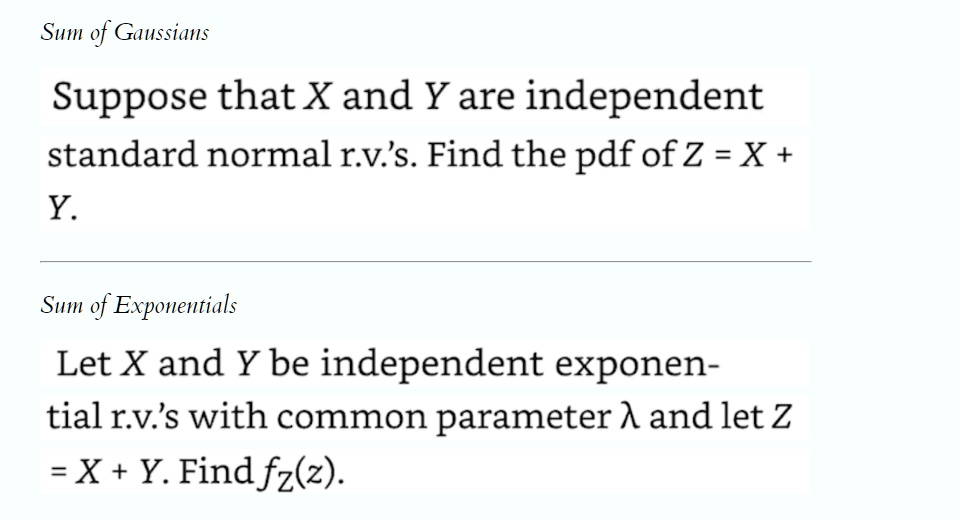 SOLVED: Text: Sum of Gaussians Suppose that X and Y are independent ...