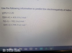 Use the following information to predict the clectranegatinty of iodive.