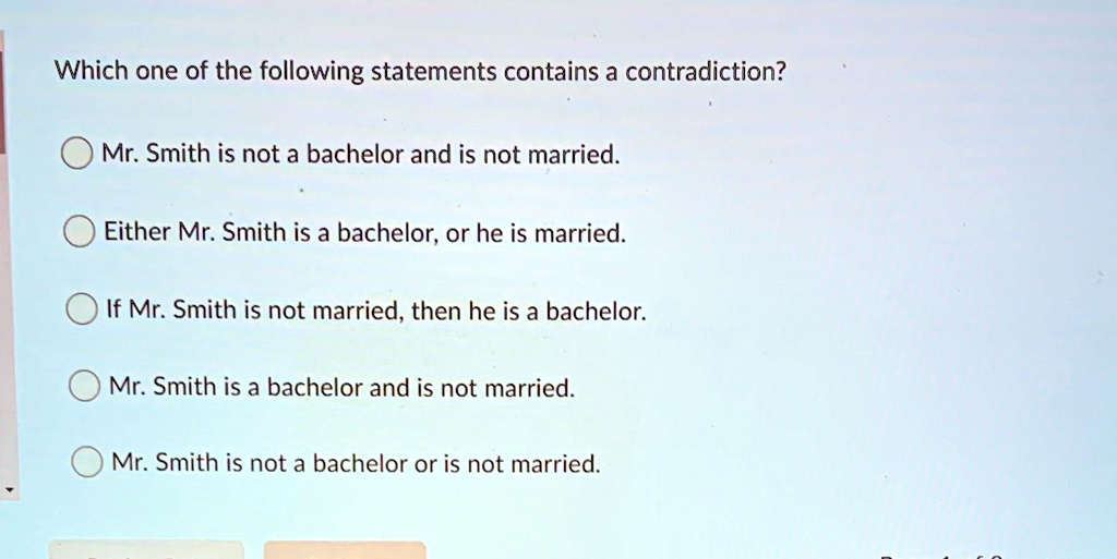 Contains Statement Example Which one of the following statements contains a...
