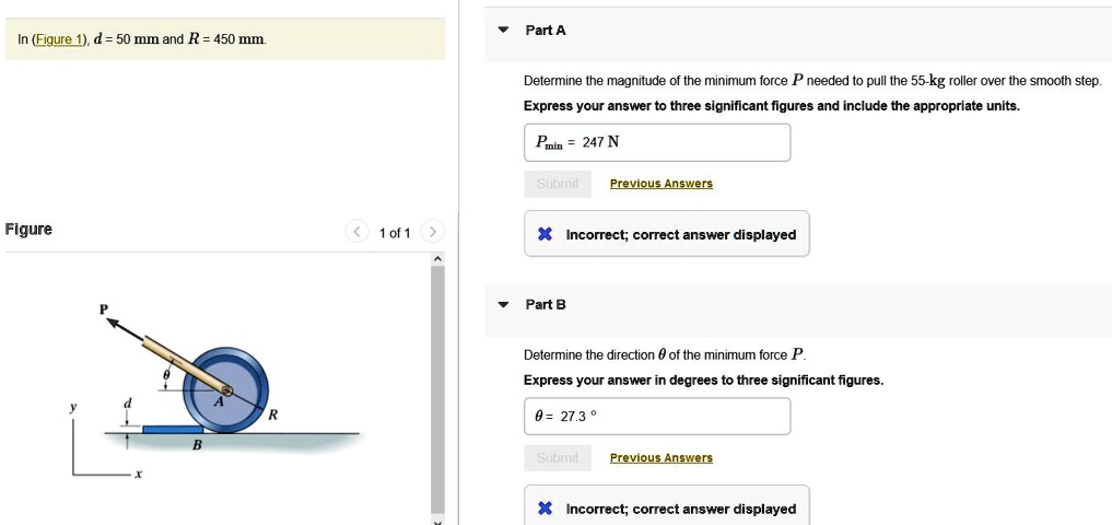 SOLVED: In Figure 1, d = 50 mm and R = 450 mm. Determine the magnitude ...