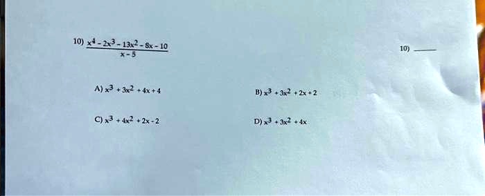 5x 3 x2 4x 10