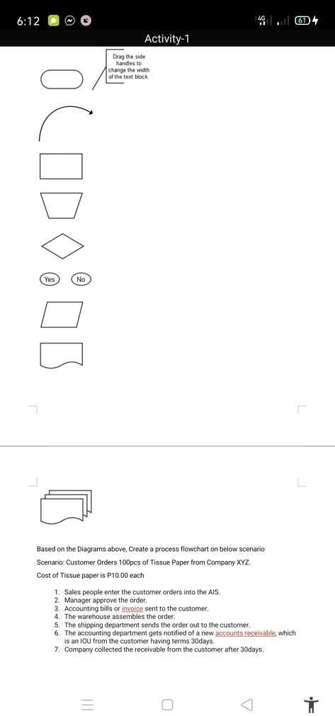 SOLVED: Use this link for the symbols and meaning of the flowchart to ...
