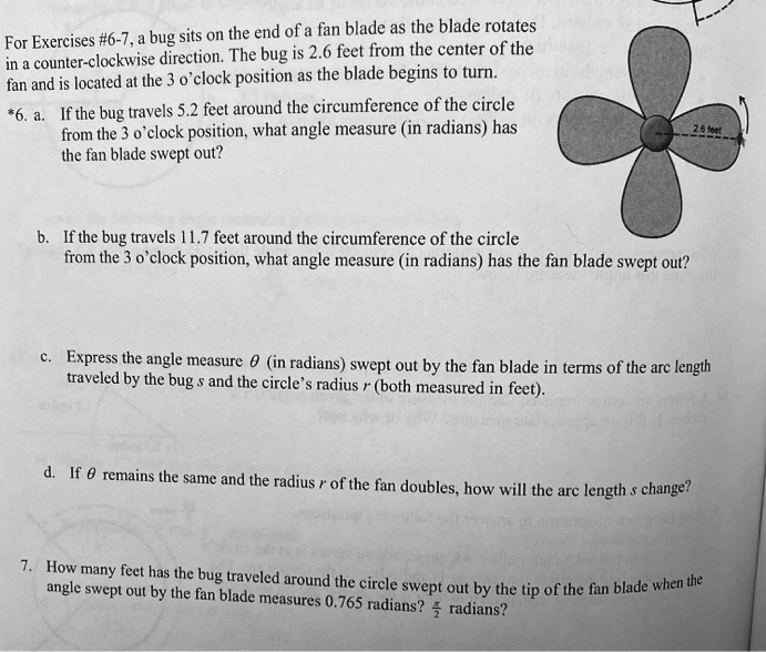 SOLVED bug sits on the end ofa fan blade as the blade rotates For