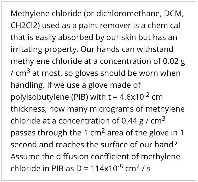 SOLVED Methylene chloride (or dichloromethane; DCM, CH2Cl2) used as a