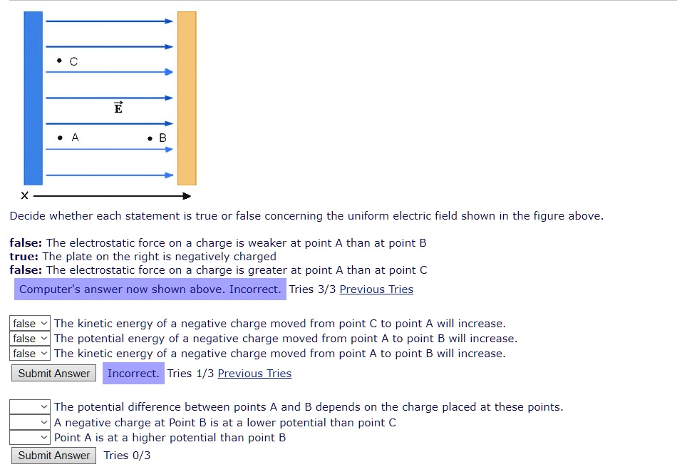 SOLVED: Decide whether each statement is true or false concerning the ...