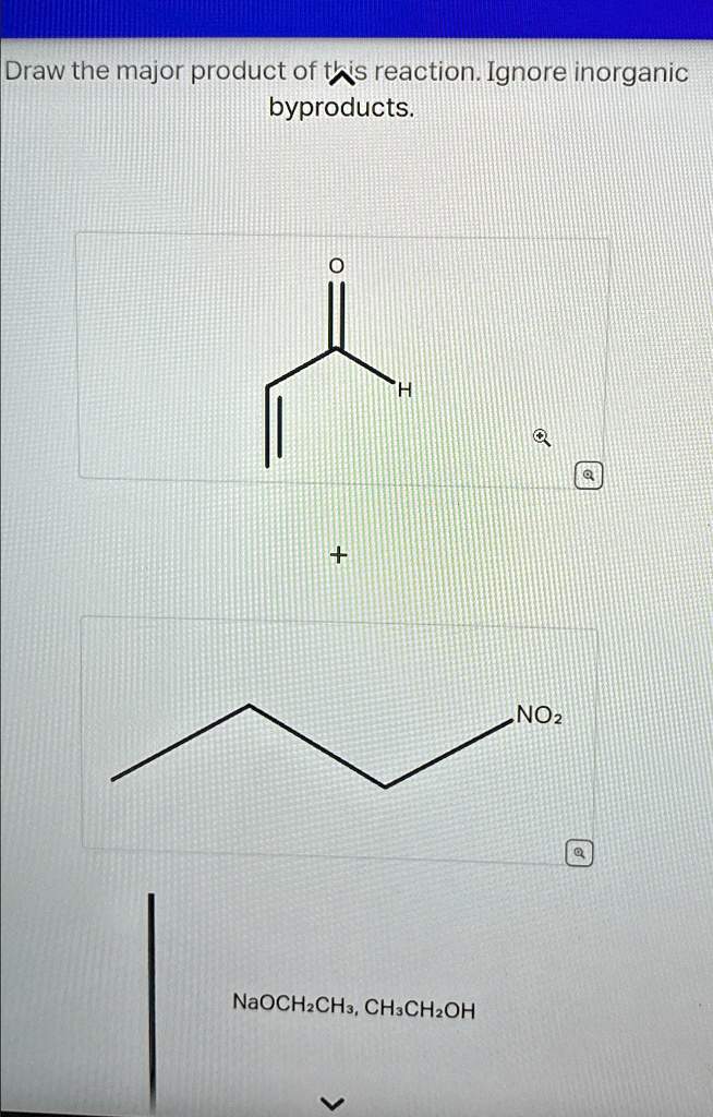 SOLVED: Draw the major product of this reaction. Ignore inorganic ...