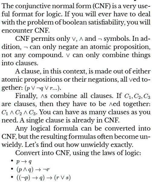 SOLVED The conjunctive normal form (CNF) is a very use ful format for