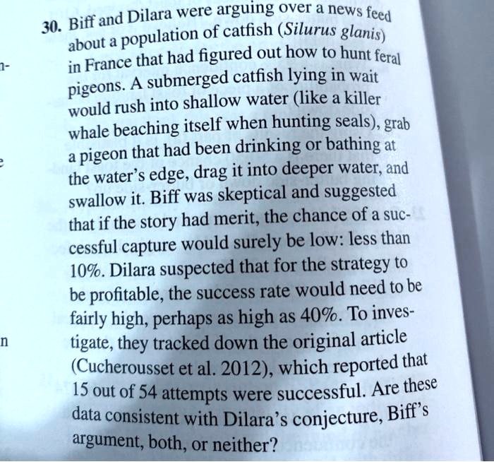 SOLVED and Dilara were arguing Over news Biff 'feed 30. population of