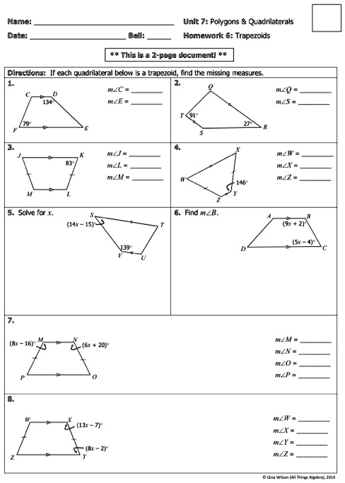 homework 7 trapezoids answer key